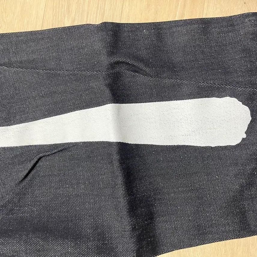 [BUNJANG] ODOR Logo Drop Denim White / 오도어 로고 드랍 데님 화이트