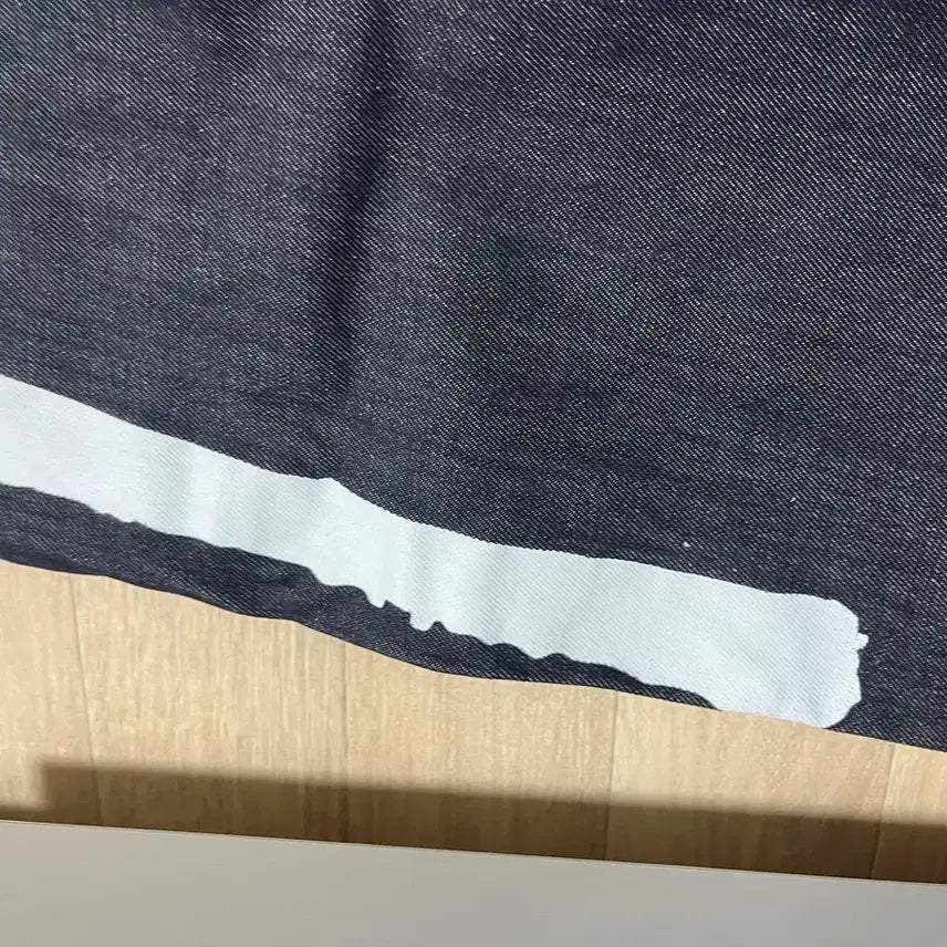 [BUNJANG] ODOR Logo Drop Denim White / 오도어 로고 드랍 데님 화이트