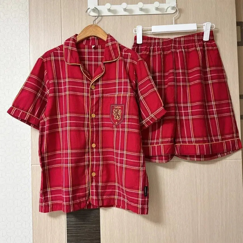 [BUNJANG] Spao Red Check Pajama Set (Size S) / 스파오 레드 체크 파자마 세트 S사이즈