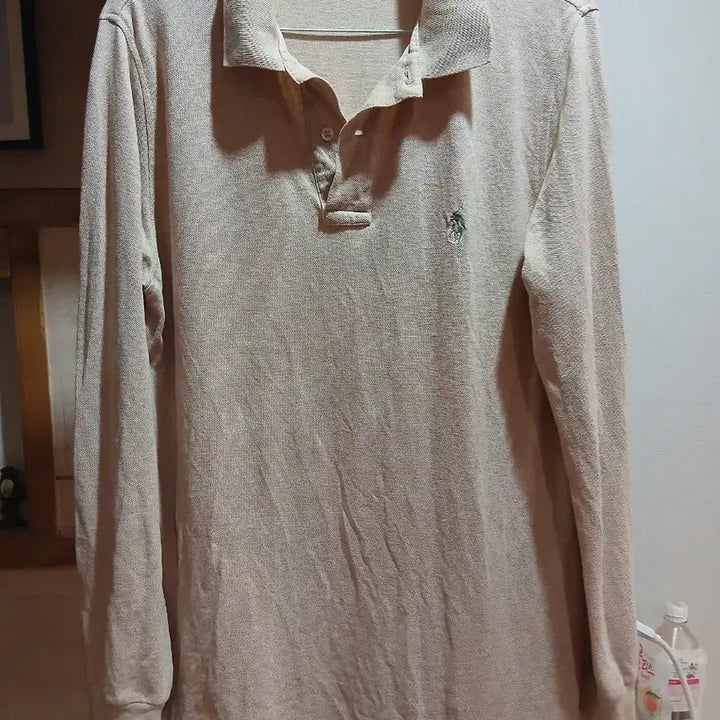 [BUNJANG] Polo Ralph Lauren Long Sleeve Polo Shirt Beige / 폴로 랄프로렌 긴팔 폴로셔츠 베이지