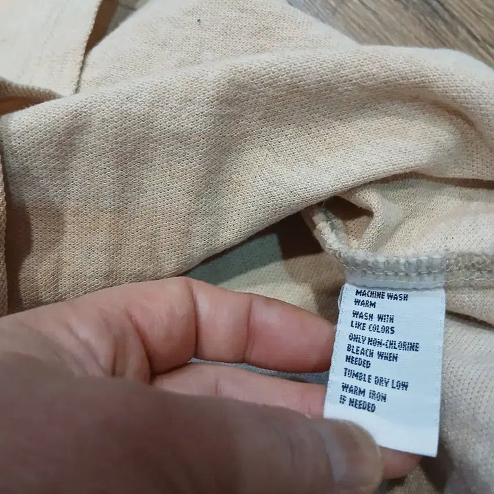 [BUNJANG] Polo Ralph Lauren Long Sleeve Polo Shirt Beige / 폴로 랄프로렌 긴팔 폴로셔츠 베이지
