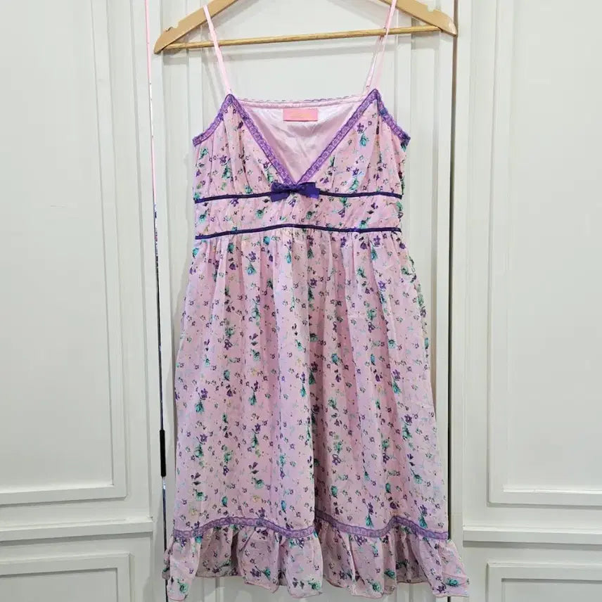 [BUNJANG] Delilah Flower Print Slip Dress / 플라워 슬립 원피스