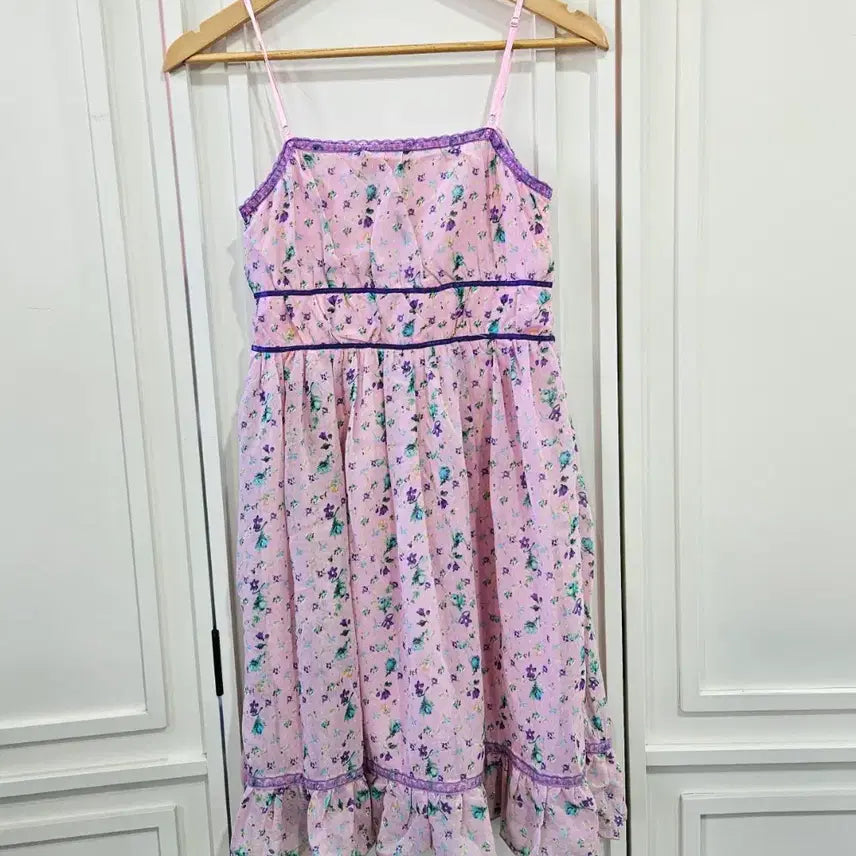 [BUNJANG] Delilah Flower Print Slip Dress / 플라워 슬립 원피스