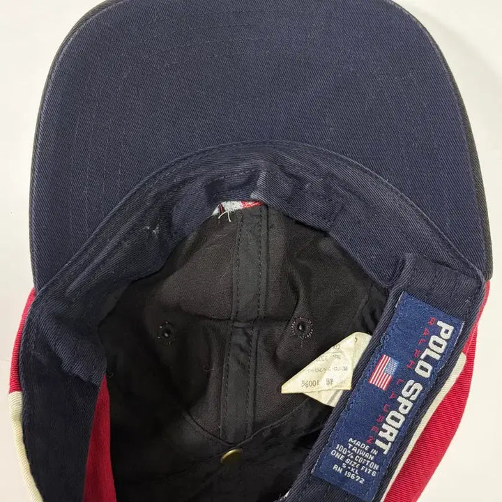 [BUNJANG] Polo Sport 90s Color Block Baseball Cap / 90s POLO SPORT 폴로 스포츠 컬러 캡