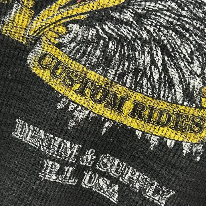 [BUNJANG] Denim &amp; Supply Waffle Long Sleeve T-Shirt / 데님 앤 서플라이 와플 롱 슬리브 티