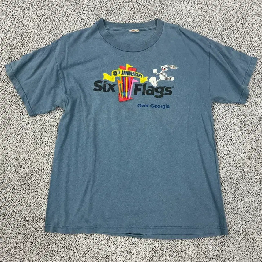 [BUNJANG] Six Flags Looney Tunes Vintage T-shirt / Six flags 루니튠즈 빈티지 반팔티