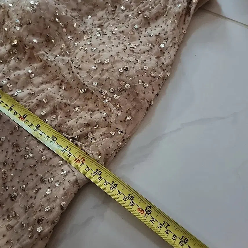 [BUNJANG] Aidan Mattox One-Shoulder Beaded Dress / Aidan Mattox 원숄더 비즈 드레스(웨딩, 돌잔치, 파티, 피로연