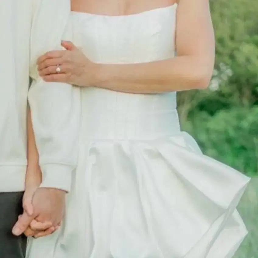 [BUNJANG] SHEIN Mini Wedding Dress XS / 쉬인 미니 웨딩 드레스 XS 사이즈