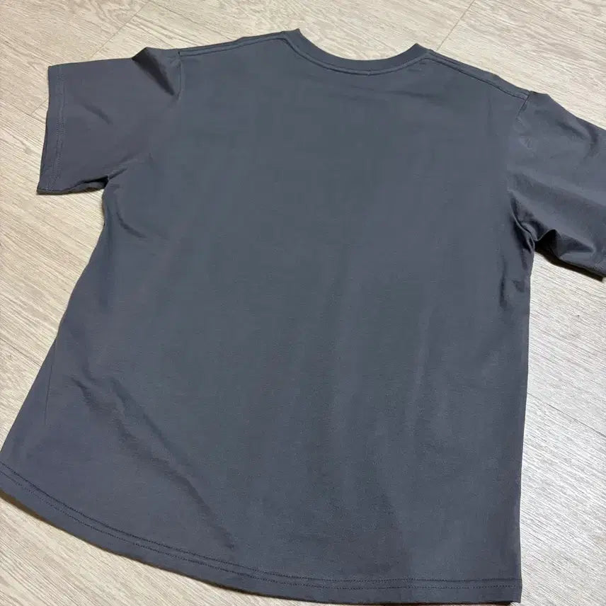 [BUNJANG] Mardi Mercredi Triple Flower Charcoal T-shirt / 마르디 메크르디 TRIPLEFLOWER 반팔 차콜