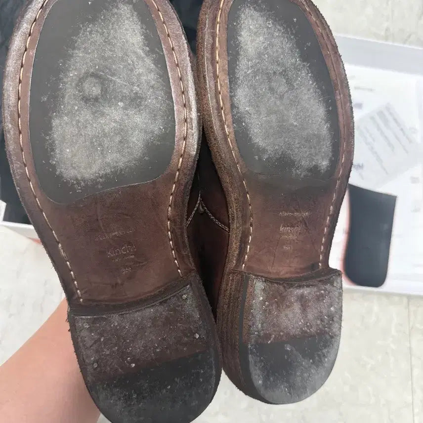 [BUNJANG] Kinch Ovate Brown Sneakers / 킨치 ovate 브라운 260