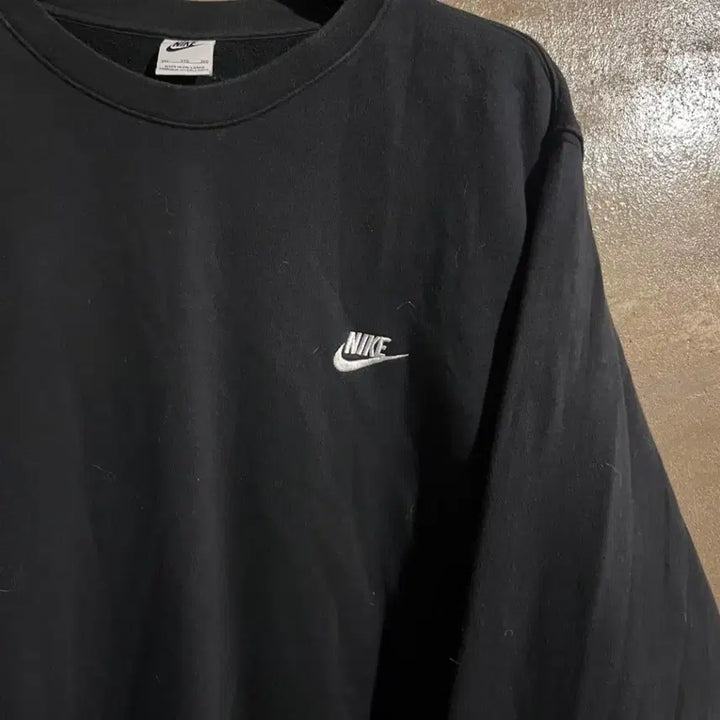 [BUNJANG] Nike Swoosh Sweatshirt Black (3XL) / (3XL) 나이키 스우시 맨투맨 블랙