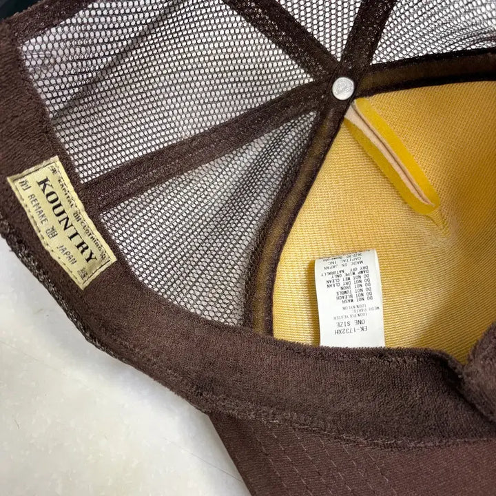 [BUNJANG] Capital Denim Repair Trucker Cap Brown / (OS) 캐피탈 데님리페어 트러커 캡 키나리
