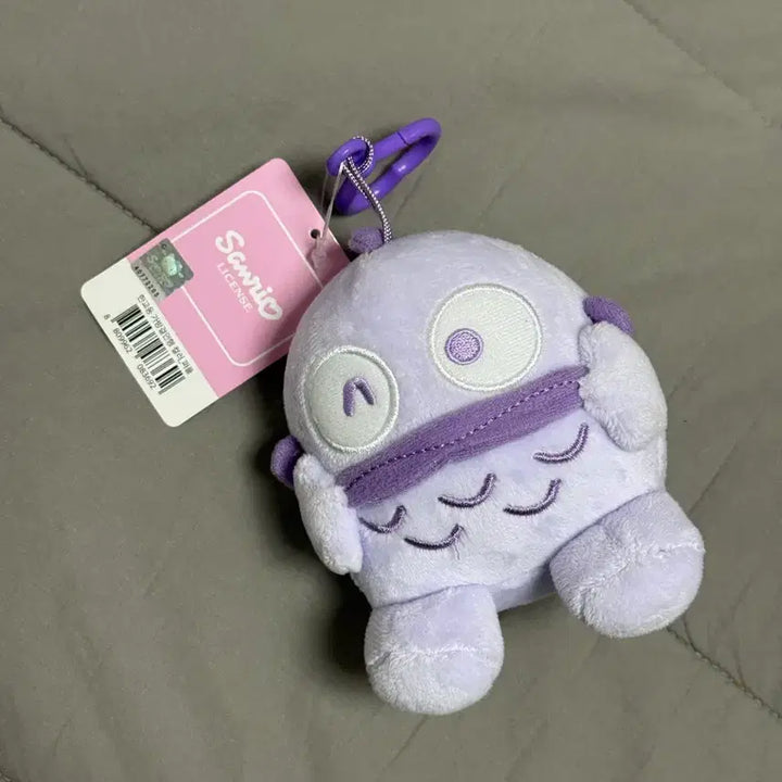 [BUNJANG] Sanrio Hangyodon Purple Keyring / 산리오 한교동 가방걸이 인형 퍼플 연보라 키링