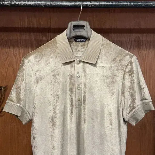 [BUNJANG] Tom Ford Velour Pique T-Shirt / 톰포드 벨루어 피퀘티셔츠 100