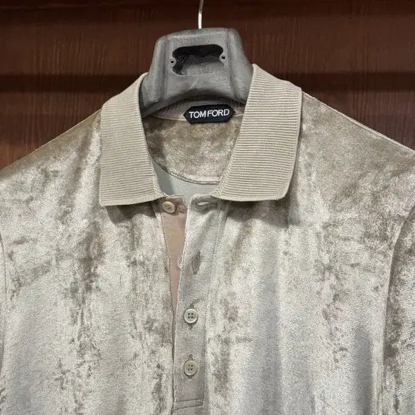 [BUNJANG] Tom Ford Velour Pique T-Shirt / 톰포드 벨루어 피퀘티셔츠 100