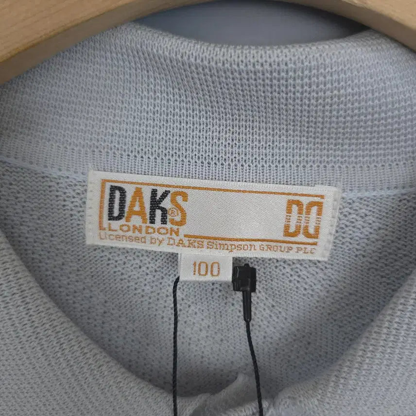 [BUNJANG] DAKS London Blend Knit Collar Short Sleeve T-shirt / 닥스 DAKS 런던 혼방 니트 카라 반팔티 100