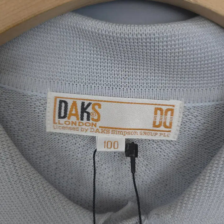 [BUNJANG] DAKS London Blend Knit Collar Short Sleeve T-shirt / 닥스 DAKS 런던 혼방 니트 카라 반팔티 100