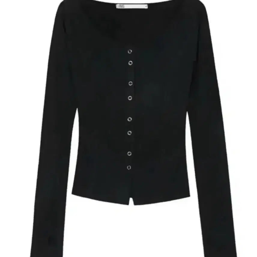 [BUNJANG] Bohemian Seoul Boat Neck Warmer Cardigan Black / 보헤미안서울 보트넥 워머 가디건 블랙