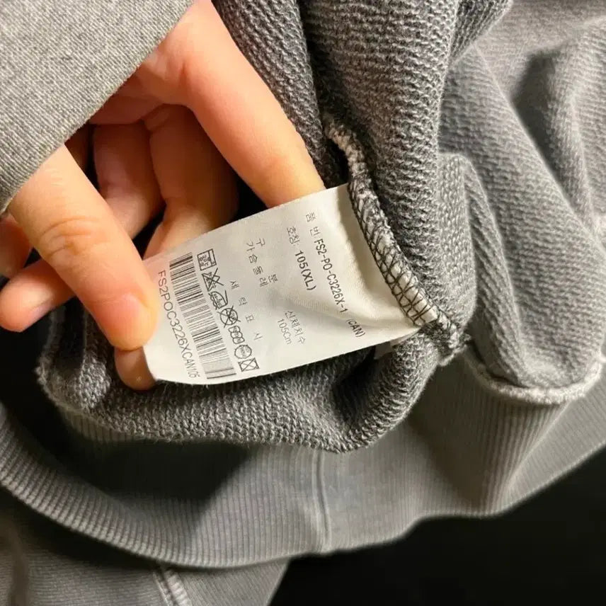 [BUNJANG] Fila Vintage Washed Oversized Sweatshirt / (110) 휠라 빈티지 워싱 오버핏 맨투맨