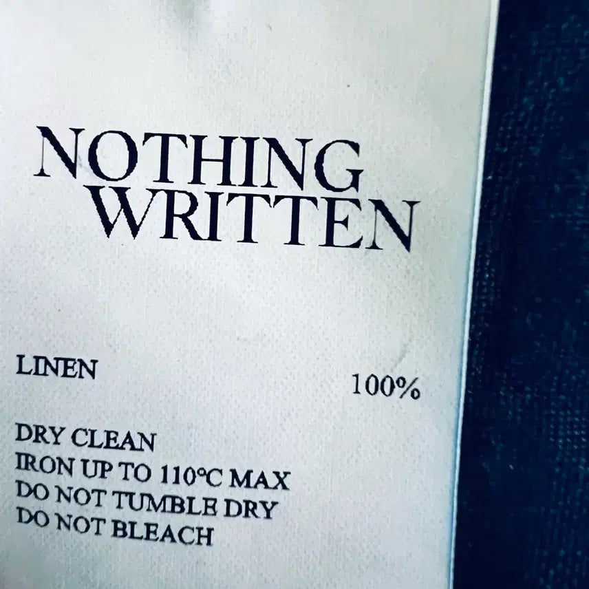 [BUNJANG] Nothing Written 2025 Plain Navy Linen Jacket / 낫띵리튼 2025 플레인 네이비 린넨 자켓