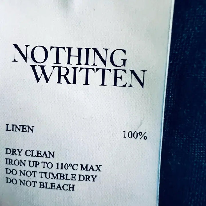 [BUNJANG] Nothing Written 2025 Plain Navy Linen Jacket / 낫띵리튼 2025 플레인 네이비 린넨 자켓