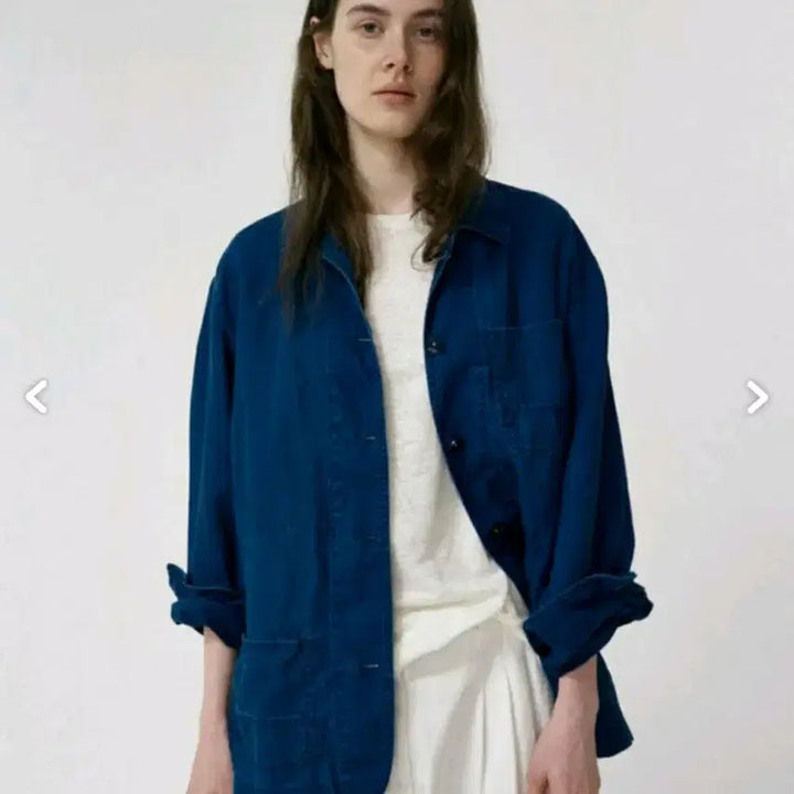 [BUNJANG] Nothing Written 2025 Plain Navy Linen Jacket / 낫띵리튼 2025 플레인 네이비 린넨 자켓