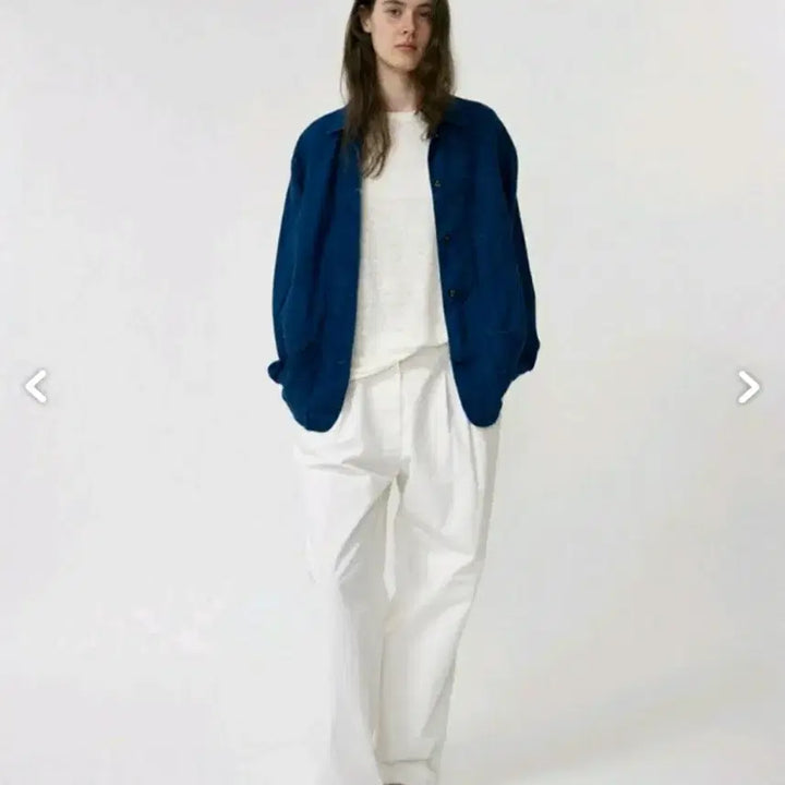 [BUNJANG] Nothing Written 2025 Plain Navy Linen Jacket / 낫띵리튼 2025 플레인 네이비 린넨 자켓