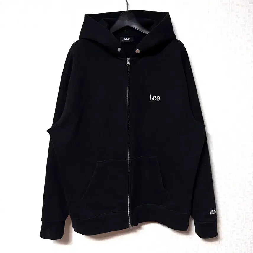 [BUNJANG] Lee Small Logo Hoodie Zip-Up Jacket / [L,100]Lee 스몰로고 후드집업 자켓 오버핏