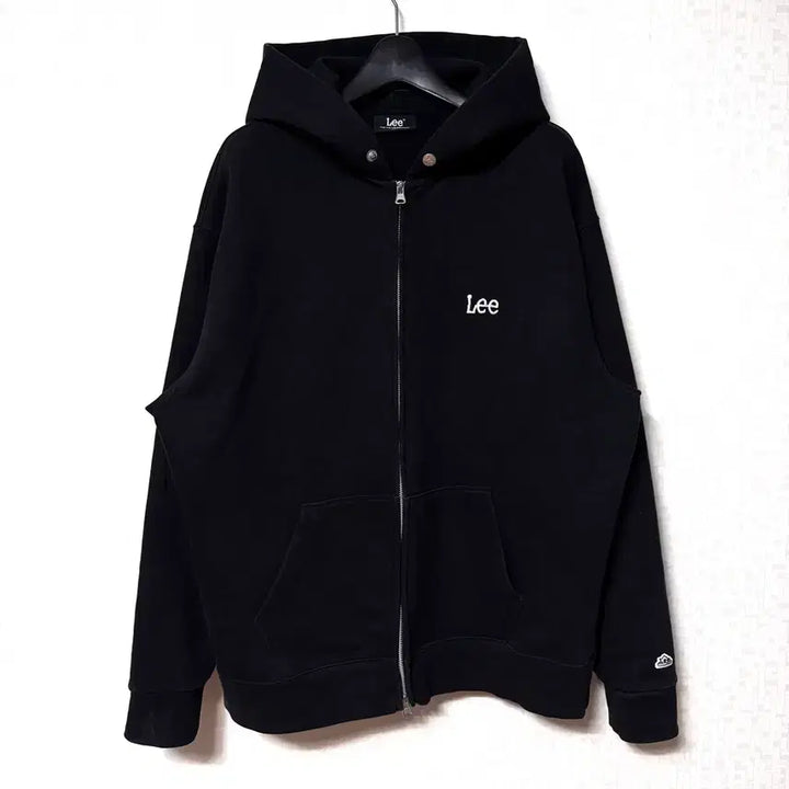 [BUNJANG] Lee Small Logo Hoodie Zip-Up Jacket / [L,100]Lee 스몰로고 후드집업 자켓 오버핏