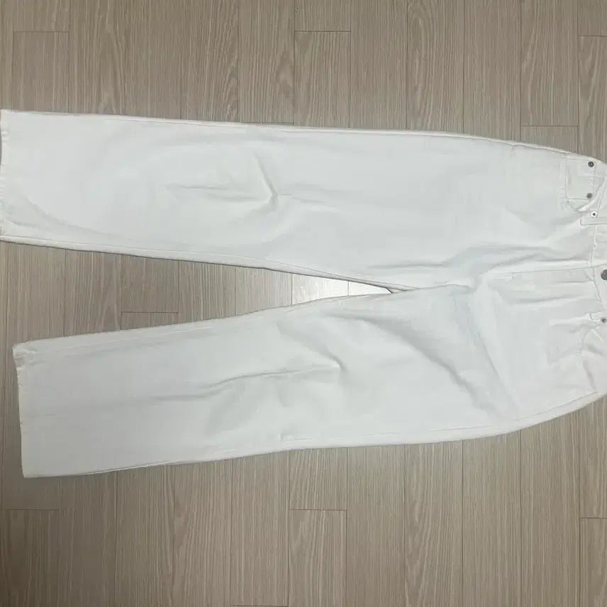 [BUNJANG] LeMore White Denim Straight Jeans / 르모어 화이트데님 L (허리수선)