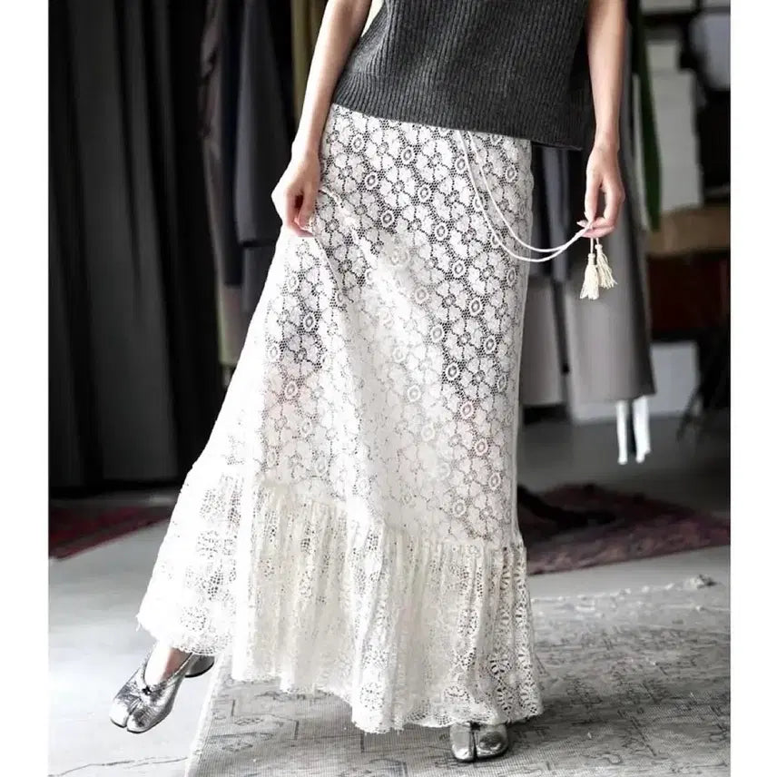 [BUNJANG] Nowos Lace Skirt / nowos 노워스 레이스 치마 lace skirt