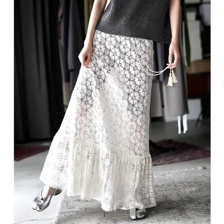 [BUNJANG] Nowos Lace Skirt / nowos 노워스 레이스 치마 lace skirt
