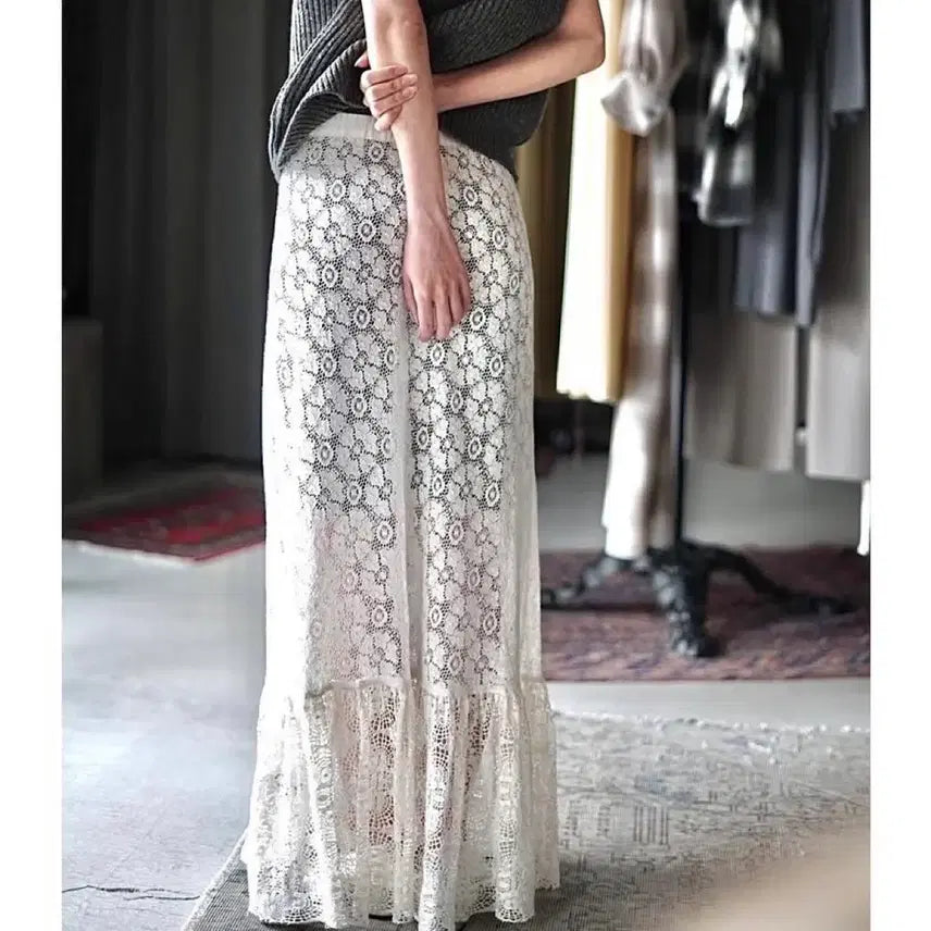 [BUNJANG] Nowos Lace Skirt / nowos 노워스 레이스 치마 lace skirt