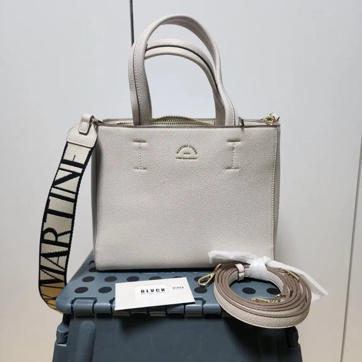 [BUNJANG] Black Martine Sitbon Ivory Tote Bag / 블랙마틴싯봉 핸드백 가방