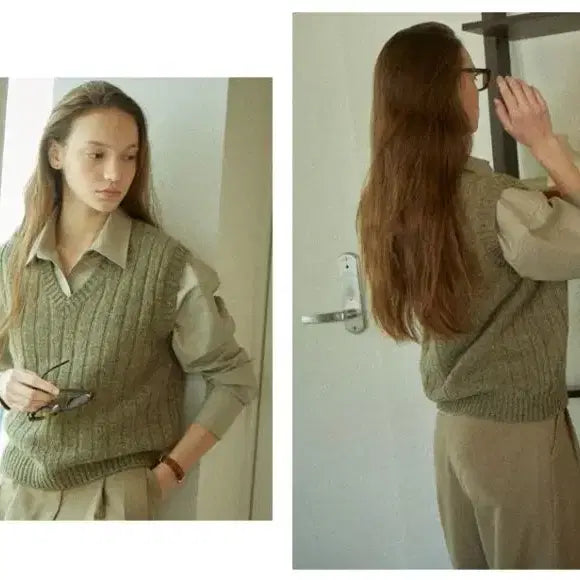 [BUNJANG] Sienne Scottish Wool Vest / 시엔느 Scottish wool vest