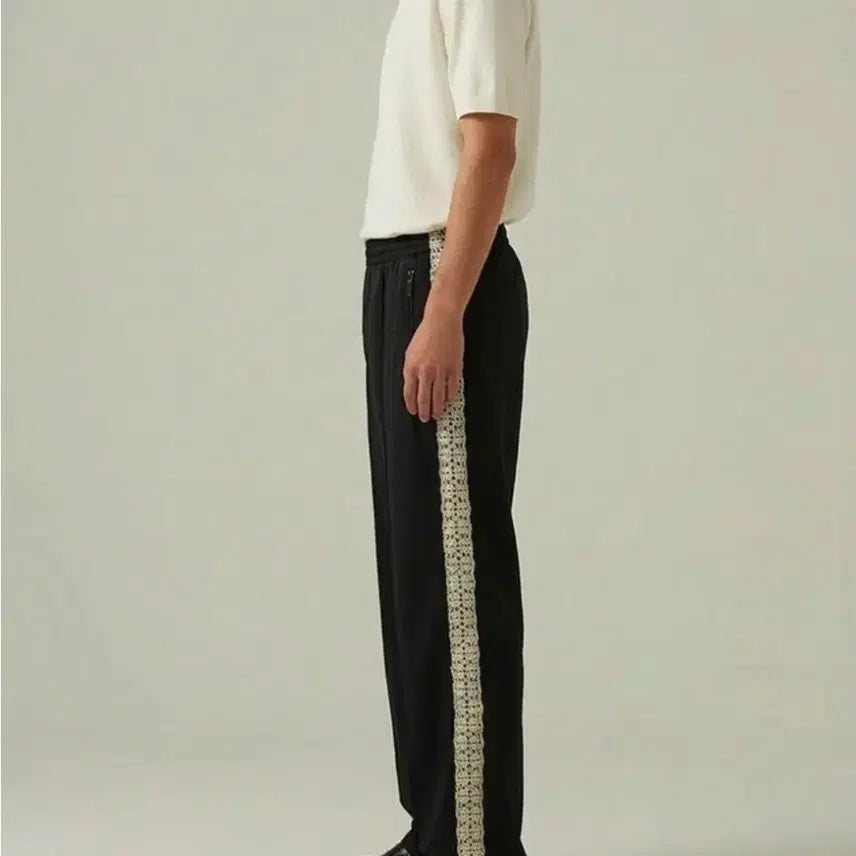 [BUNJANG] Seven Cellar Signature Lace Track Pants / 새상품 ) M 세븐셀라 시그니처 레이스 트랙팬츠