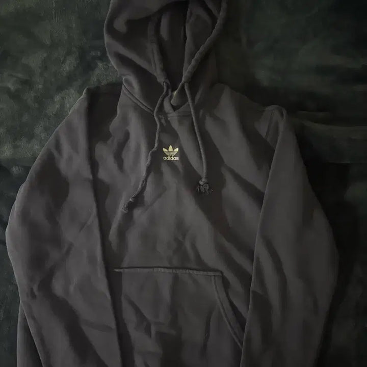 [BUNJANG] Adidas Navy Fleece Hoodie S / 아디다스 네이비 기모 후드티 s