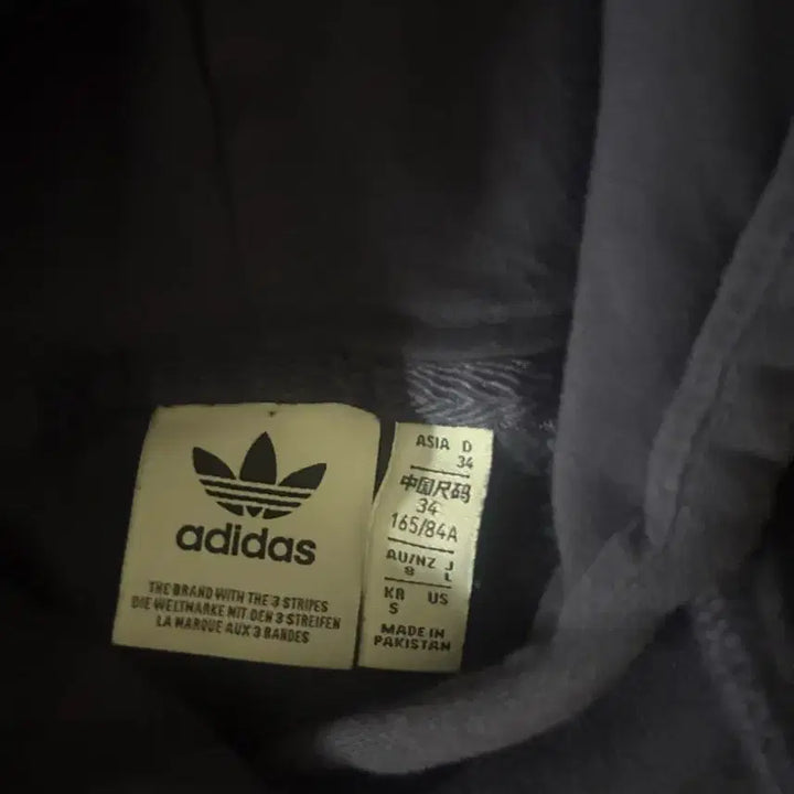 [BUNJANG] Adidas Navy Fleece Hoodie S / 아디다스 네이비 기모 후드티 s