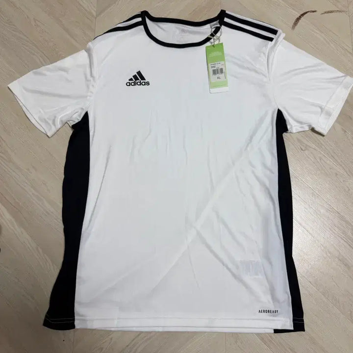 [BUNJANG] Adidas Entrada White Short Sleeve T-shirt XL / 아디다스 엔트라다 흰색 반팔 티셔츠 XL