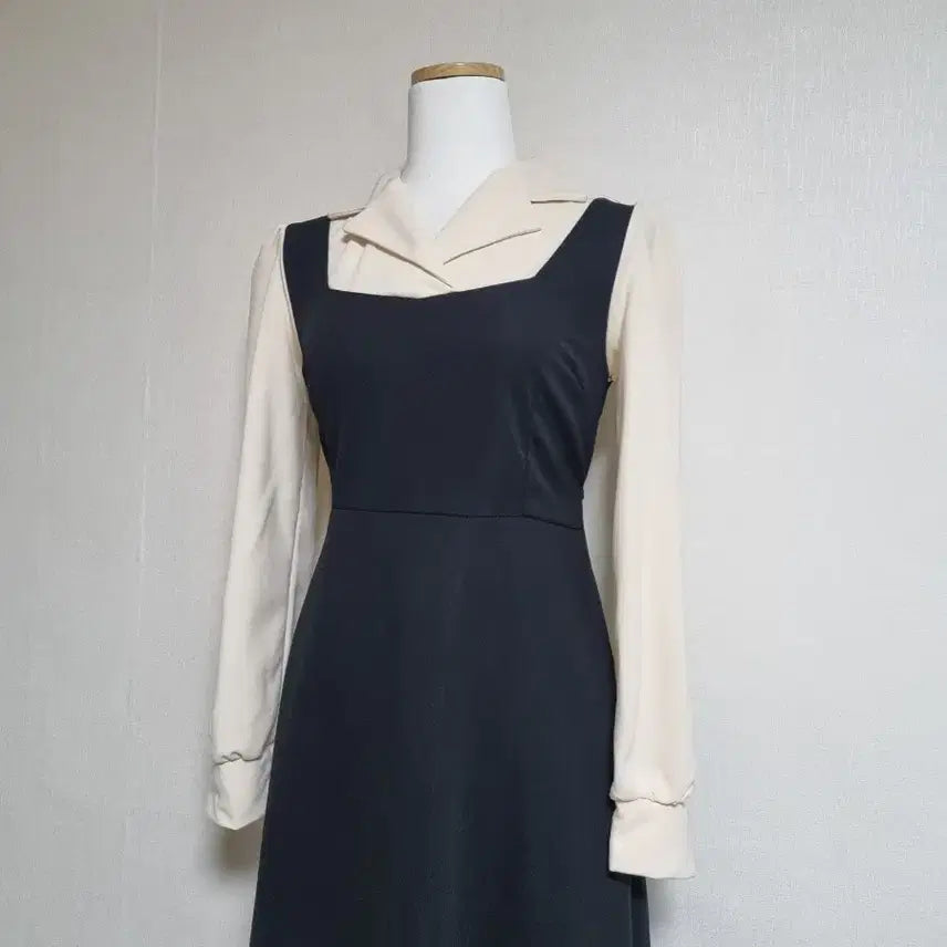 [BUNJANG] Black Bustier Long Dress / 블랙 뷔스티에 롱 원피스