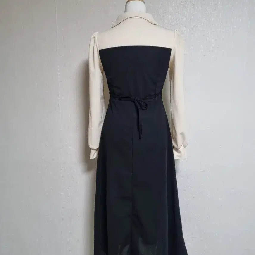 [BUNJANG] Black Bustier Long Dress / 블랙 뷔스티에 롱 원피스