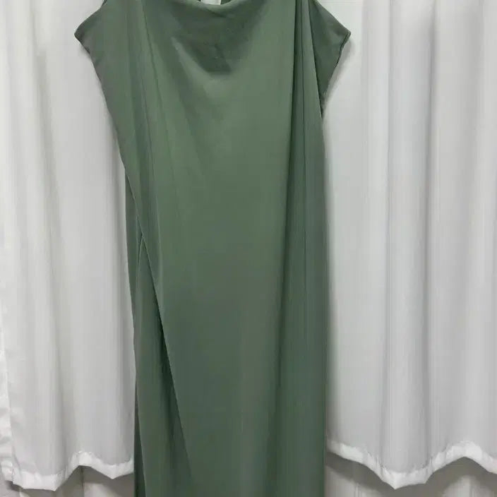 [BUNJANG] H&amp;M Slit Maxi Dress / H&amp;M 끈나시 롱 원피스 카키 슬릿