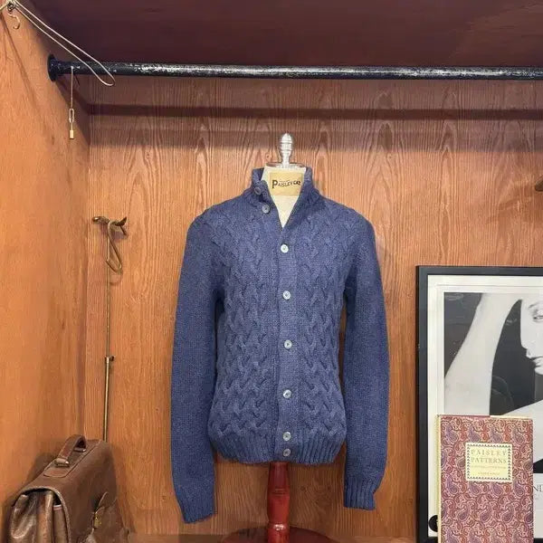 [BUNJANG] Della Ciana Zip-up Knit Cardigan / 델라치아나 집업 니트 100