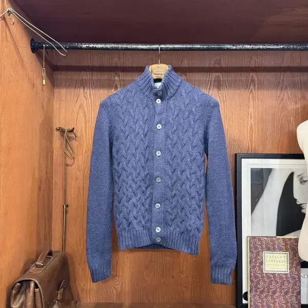 [BUNJANG] Della Ciana Zip-up Knit Cardigan / 델라치아나 집업 니트 100