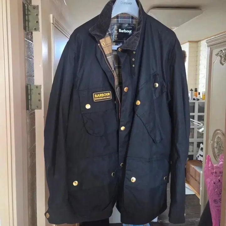 [BUNJANG] Barbour International A7 Belted Jacket - 46 / (110) 바버 인터내셔널 A7 벨티드 자켓 46