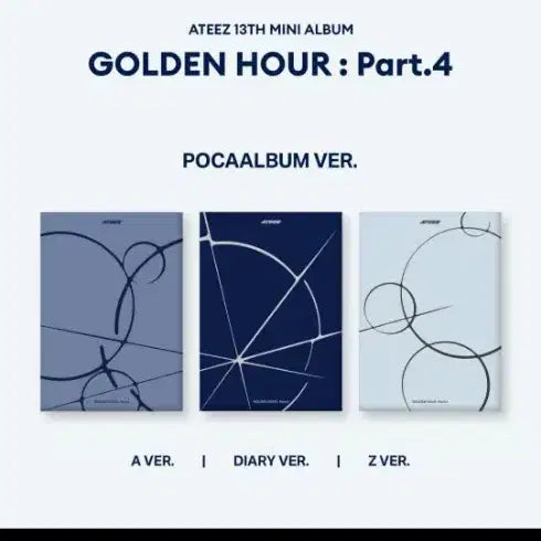 [BUNJANG] ATEEZ GOLDEN HOUR : Part.4 Photocard Album Set / 에이티즈 골든아워4 GOLDEN HOUR : Part.4 포카 앨범 3장