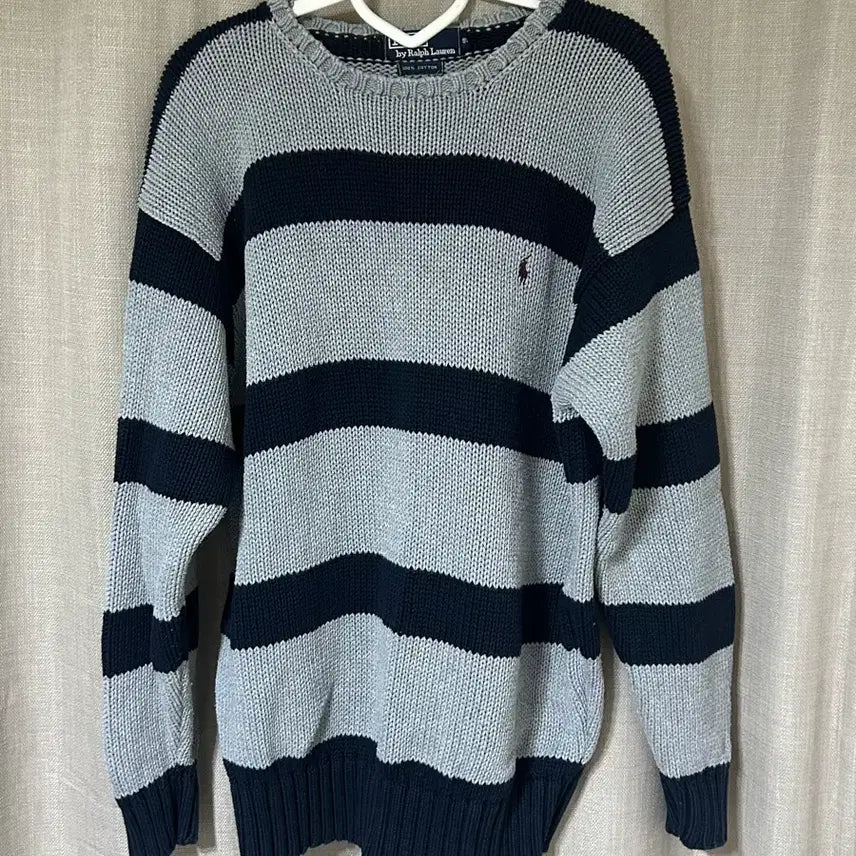 [BUNJANG] Polo Ralph Lauren Striped Knit Sweater / 폴로 랄프로렌 스트라이프 니트