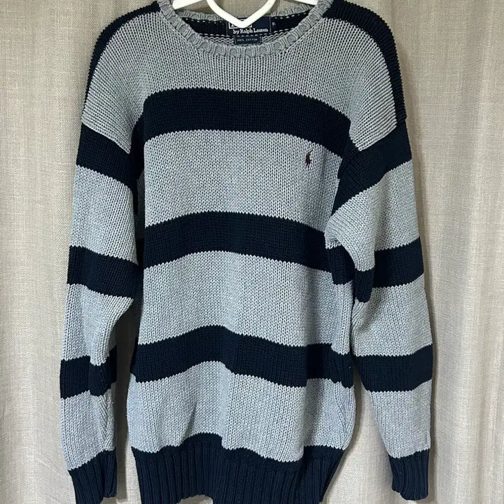 [BUNJANG] Polo Ralph Lauren Striped Knit Sweater / 폴로 랄프로렌 스트라이프 니트