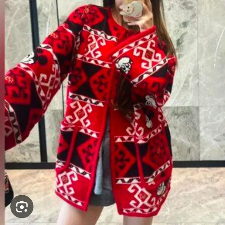 [SOLD OUT] (새상품) 구찌 여성 미키 울 니트 가디건
