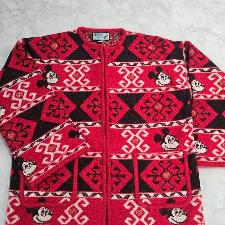 [SOLD OUT] (새상품) 구찌 여성 미키 울 니트 가디건